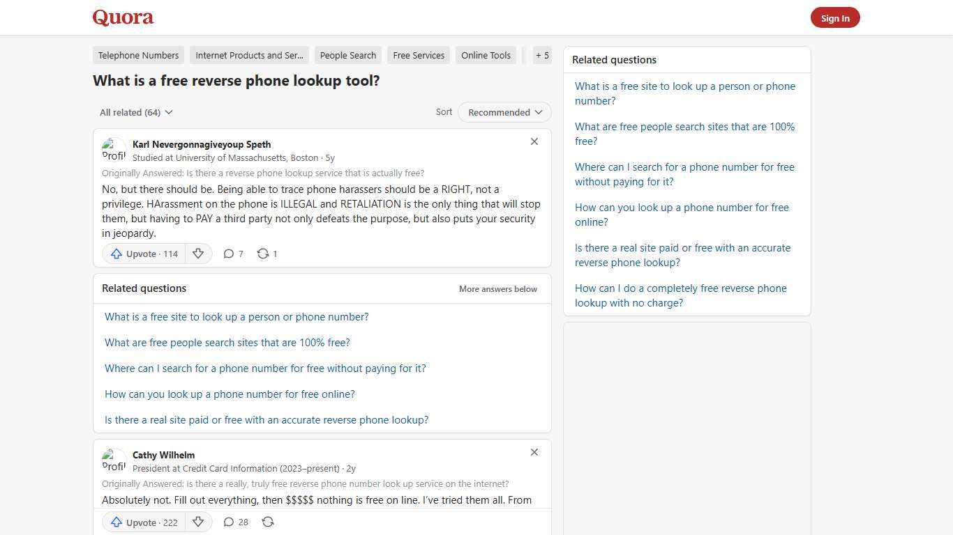 What is a free reverse phone lookup tool? - Quora